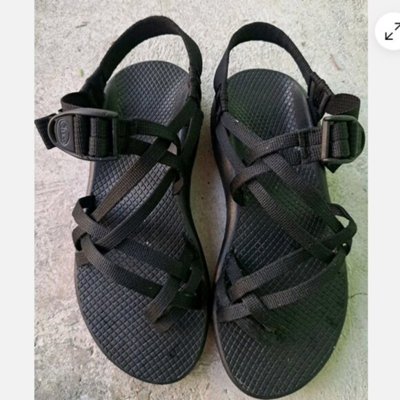 Women's Size 8 Chaco ZX 2 Adjustable Classic Straps Sandals Black Hiking Shoes - Picture 1 of 5